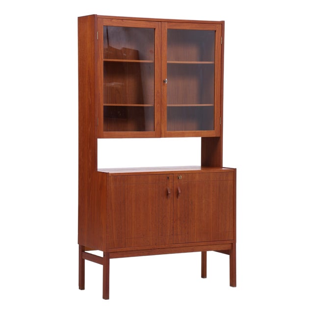 Vintage Teak Display Cabinet, 1960s For Sale