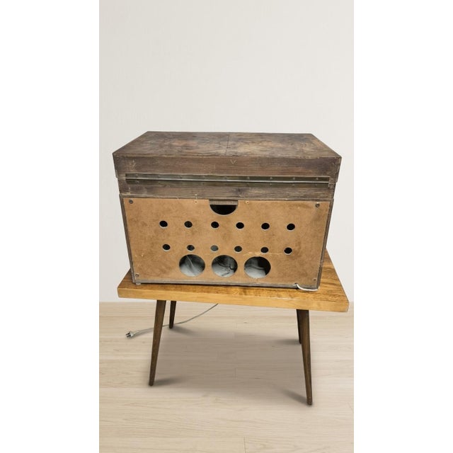Vintage Art Deco Radio Gramophone Cabinet with Garrard R.C.72 Record Changer and Wooden Case, 1940s For Sale - Image 14 of 16