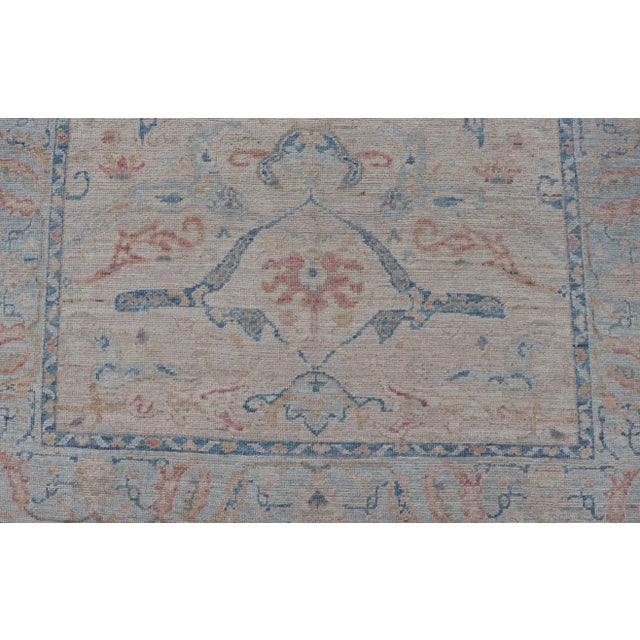 Hand Knotted Oushak Rug by Keivan Woven Arts 4'11 X 6'10 For Sale In Atlanta - Image 6 of 12
