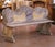 Italian Pair of Mid-Century Italian Carved and Hand-Painted Oak Cassapanca Benches For Sale - Image 3 of 13