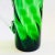 Glass Vintage Art Deco Green Blown Glass Pitcher For Sale - Image 7 of 9