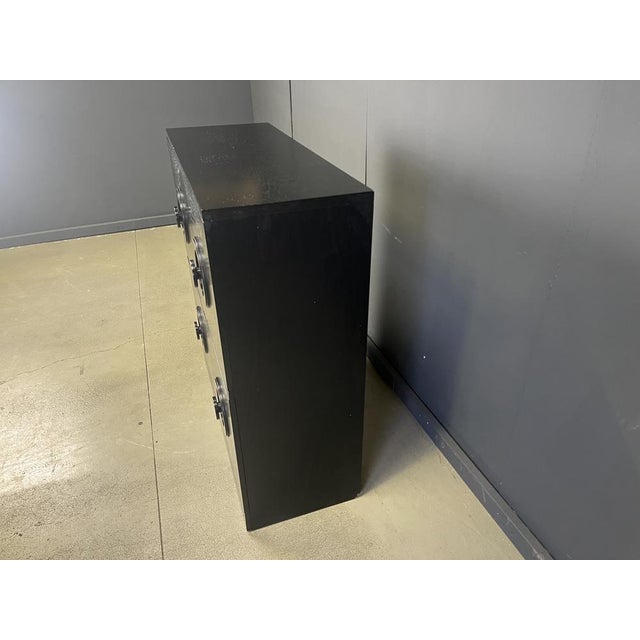 Brutalist Black Bar Cabinet, 1970s For Sale - Image 9 of 11