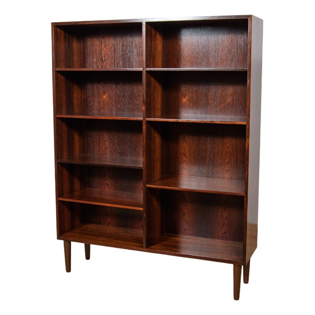 Tall Mid-Century Rosewood Shelf, Denmark, 1960s For Sale