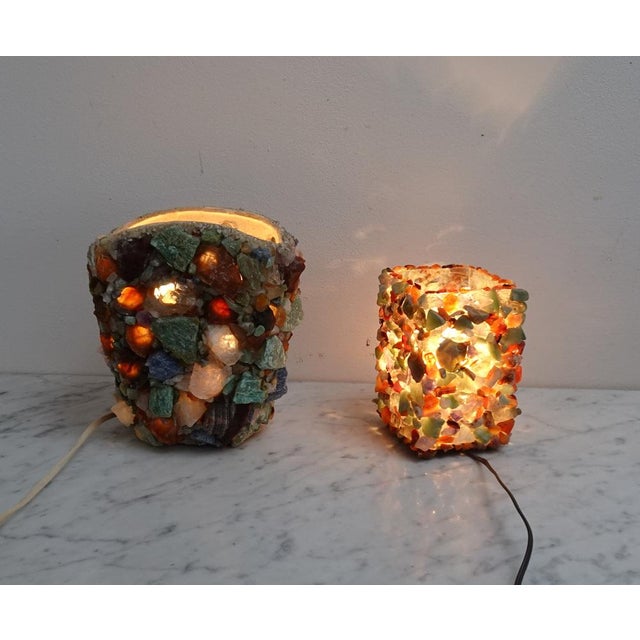 Vintage Brutalist Table Lamp, 1950s, Set of 2 For Sale - Image 16 of 17
