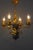 Gilt Wrought Iron and Black Wood Chandelier For Sale - Image 17 of 18