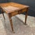 Mid 19th Century Regency Walnut & Rosewood Inlaid Table W/2 Drawers, Brass Beading, Ornate Handles, on Square Tapered Legs on Brass Casters For Sale - Image 10 of 15