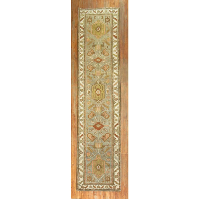 an early 20th Century Kurd Persian Bidjar Rug Measures: 3'6'' x 15'10''.