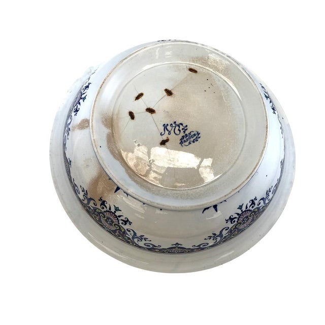 Pitcher & Bowl by Bordeaux, 19th Century, Set of 2 For Sale - Image 9 of 11