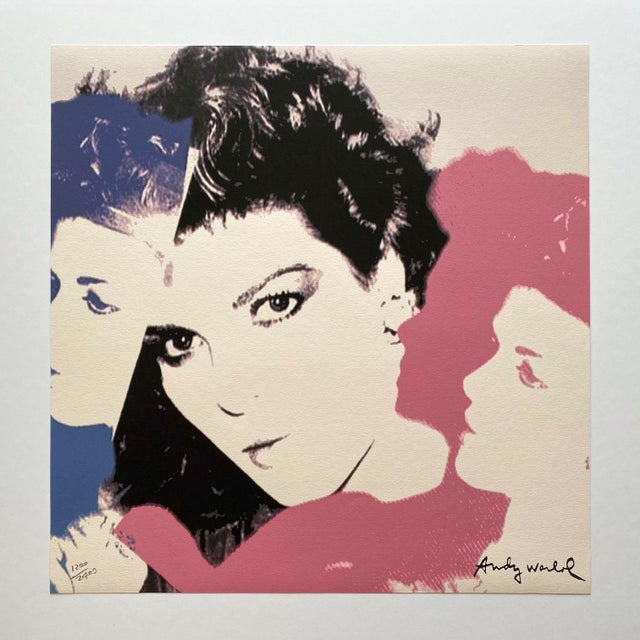 Andy Warhol Vintage 1986 Limited Edition Large Fine Art Lithograph Print " Princess Caroline of Monaco " 1983 For Sale - Image 12 of 12