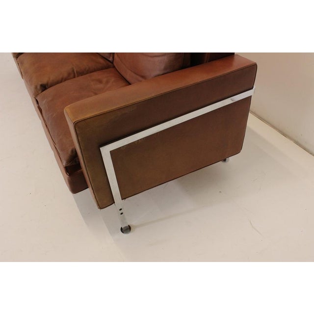 RH 302 Sofa in Leather by Robert Haussmann for De Sede, 1960s For Sale - Image 13 of 18