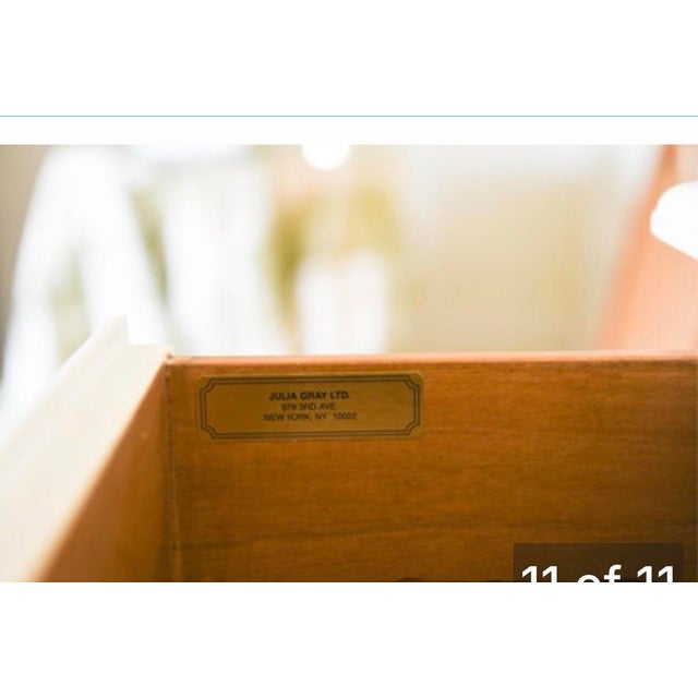 Wood Julia Gray Hand Painted Desk For Sale - Image 7 of 7