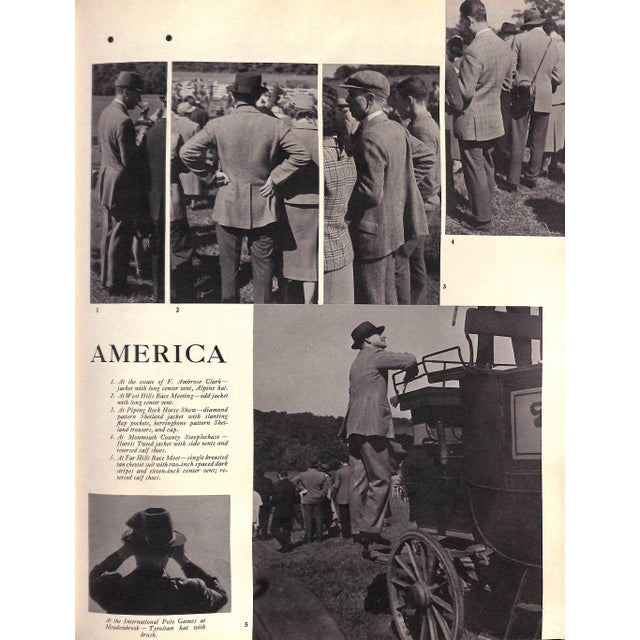 1930s "Apparel Arts Esquire Vol VII 1937 Advance Spring Coronation Number Edward Viii" For Sale - Image 5 of 12