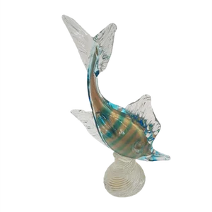 Fish in Murano Glass Cordonato d'oro, 1950s
