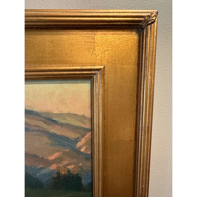“Backyard Sunrise” Plein Air Landscape Oil Painting by Michael Obermeyer, Framed For Sale - Image 10 of 16