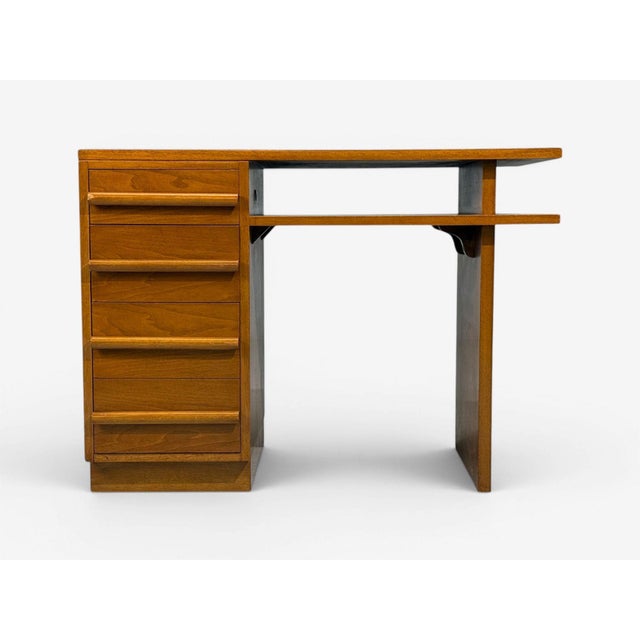 t.h. Robsjohn-Gibbings, Writing Desk, Walnut, Usa, 1960s For Sale In New York - Image 6 of 12