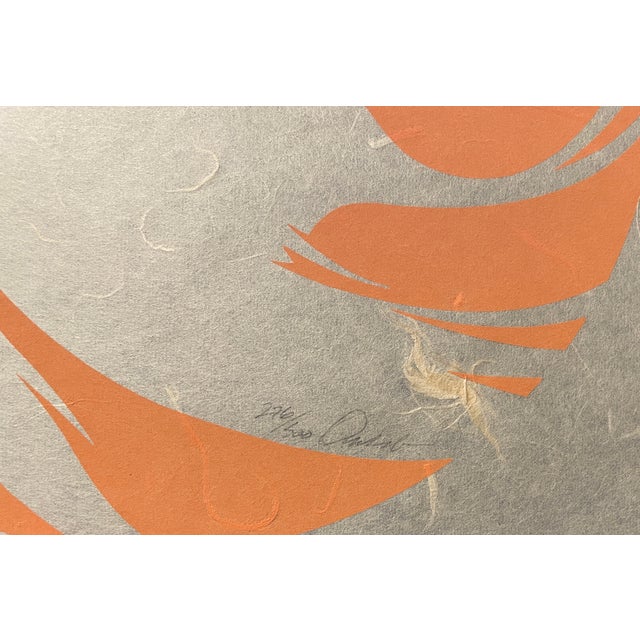 1970s James Francis Omohundro (1938-2016) fish serigraph on paper, pencil signed and numbered 276 of 500. The paper is...