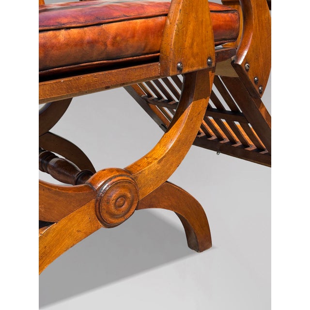 Antique Walnut Reclining Armchairs, 1860, Set of 2 For Sale - Image 6 of 17