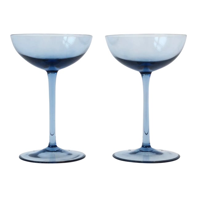 Italian Murano Cocktail or Champagne Coupe Glasses, Vincenzo Nason & Cie, 1990s For Sale