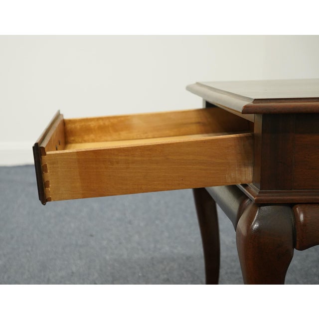 Cresent Furniture Solid Cherry Traditional Style 22" Accent End Table For Sale In Kansas City - Image 6 of 12