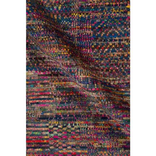 Textile Contemporary Textured Wool & Natural Silk Rug by Rug & Kilim, India For Sale - Image 7 of 10