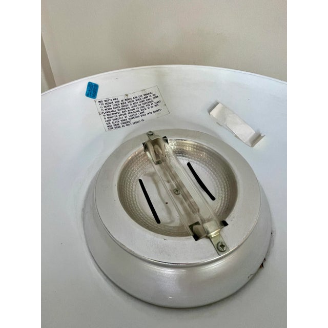 Art Deco Revival Torchiere Floor Lamp in Black Enamel & Lacquered Brass For Sale In Denver - Image 6 of 12