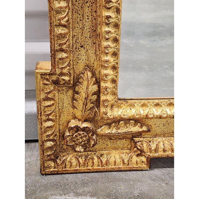 Gold Vintage Giltwood Mirror With Seashell Motif For Sale - Image 8 of 15
