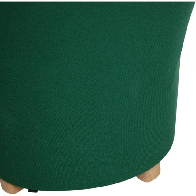 Set of The Tired Man Lounge Chair with Ottoman in Green Hallingdal Fabric by Fleming Lassen For Sale - Image 6 of 18