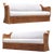 Pair of Michael Taylor Style Organic Modern Wicker Rattan Sofas For Sale