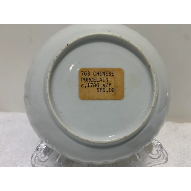 18th Century Antique Chinese Export Qianlong Famille Rose Saucer/ Small Dish- 1780 For Sale In Charlotte - Image 6 of 11