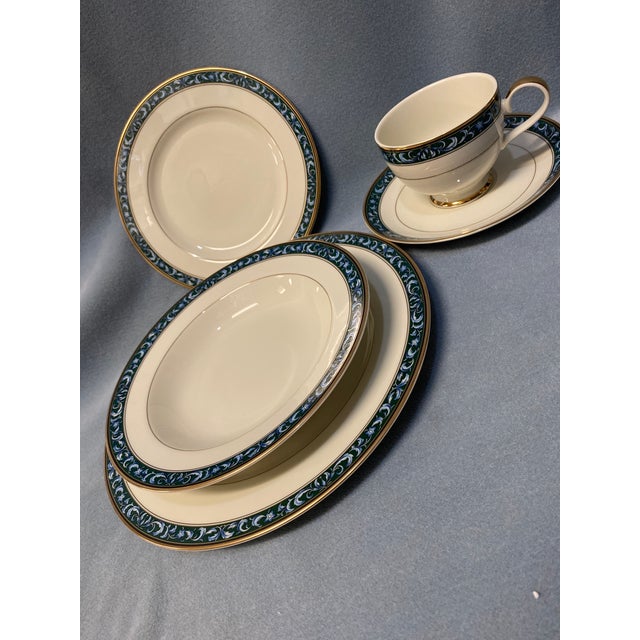 1990s Aubusson by Mikasa 5-Piece Place Setting For Sale - Image 16 of 18