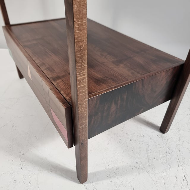 Brown Vintage Table in Beech, 1960s For Sale - Image 8 of 12