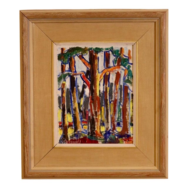 Wilhelm Henning, Swedish Forest, Oil Painting, Framed For Sale