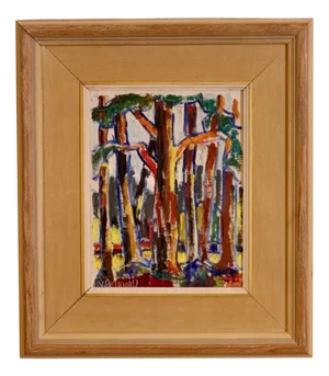 Wilhelm Henning, Swedish Forest, Oil Painting, Framed