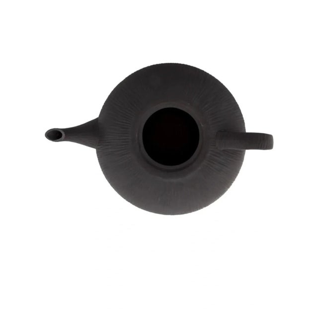 Modern 1980s Michael Aram Matte Black "Africana Collection" Teapot For Sale - Image 3 of 4