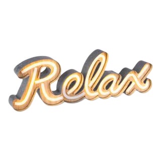Neon Led "Relax" Sign For Sale