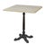 Wood Matthew Izzo Home Avignon Lightly Distressed Oak French Bistro Table With Cast Iron Base - Square For Sale - Image 7 of 7