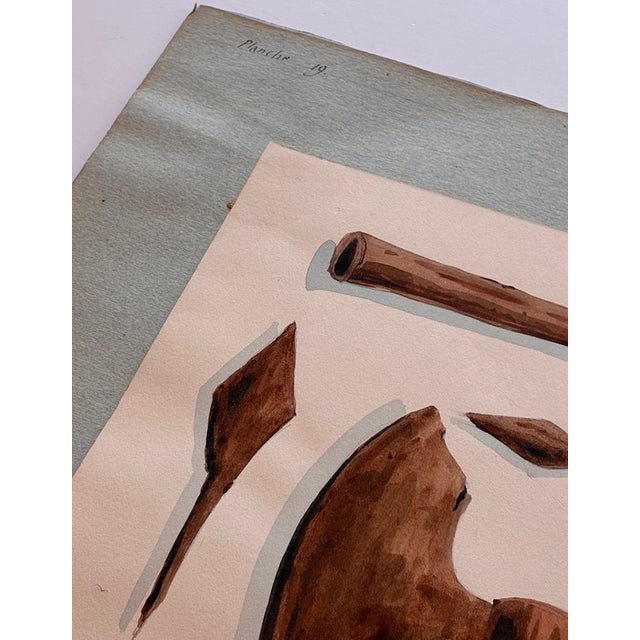 Antique Watercolor Bronze Age Tools From the Dmitry Samokvasov Collection in Moscow c.1910 For Sale - Image 14 of 17