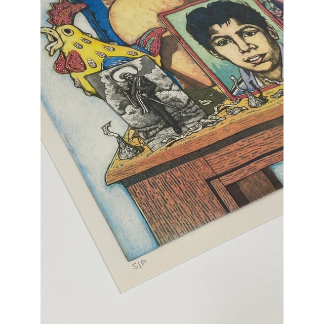 Impressionist Xavier Viramontes "Chocolate Kisses" Studio Proof Pencil Signed Color Etching For Sale - Image 3 of 13