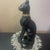 Black & Gold Ceramic 8.5” Egyptian Bastet Cat Sculpture For Sale - Image 4 of 7