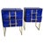 Blue Murano Glass Bedside Tables from Justfurnituress SRL, Set of 2 For Sale - Image 12 of 12