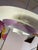 White and Purple Metal Louvered Lamp by Formlight, 1970s For Sale - Image 6 of 11
