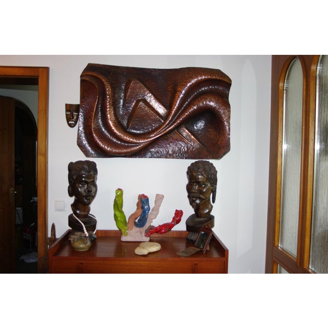 Anthroposophical Wall Decoration in Hammered Copper, 1959 For Sale - Image 3 of 4