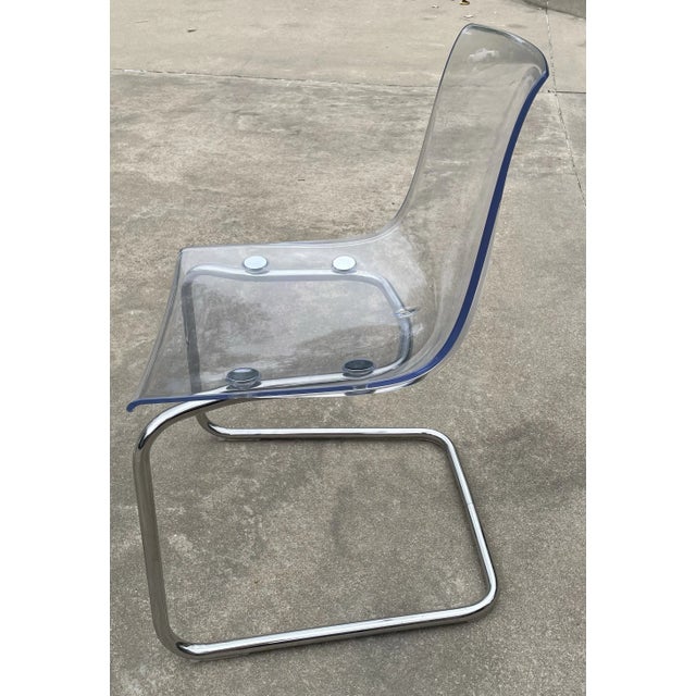 Vintage Ikea Lucite Tobias Chair by Carl Ojerstam- a Pair Vintage Ikea Lucite Tobias Chair by Carl Ojerstam- a Pair