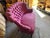 Late 18th Century 19th Century French Napoleon III Button-Tufted Fuchsia Brushed Cotton Settee For Sale - Image 5 of 10