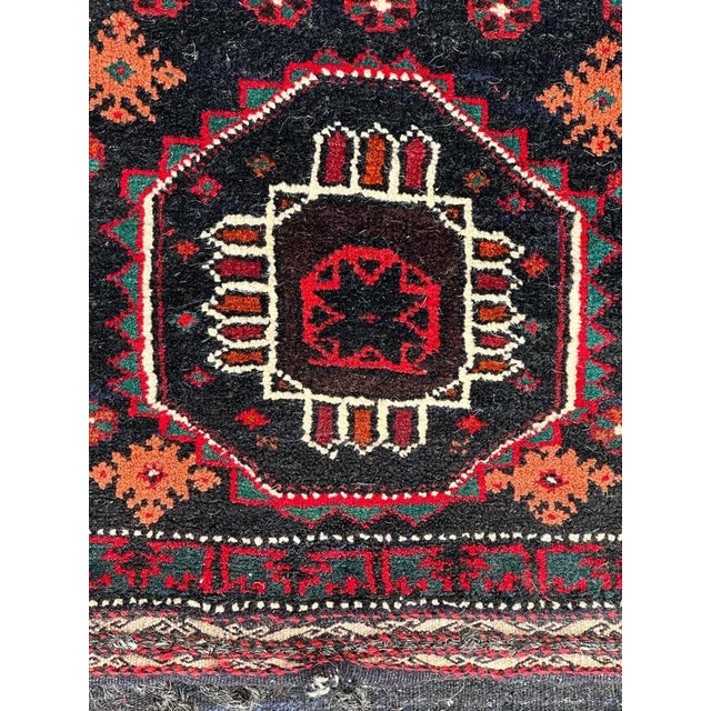 1940s Mid-Century Turkmen Chuval Rug, 1940s For Sale - Image 5 of 13
