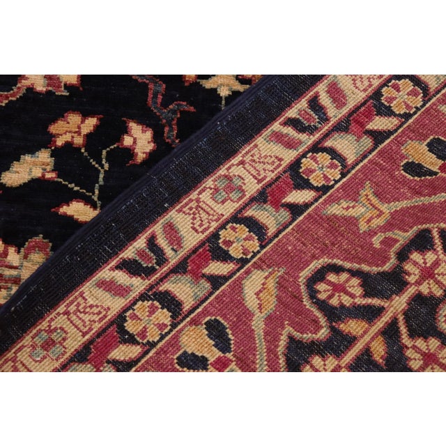 Blue 1990s Ziegler Blue Brown Hand-Knotted Wool Rug - 10'0'' X 13'10'' For Sale - Image 8 of 8