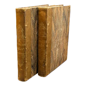 1829's 2 Antique Books, Jones' View of Seats Mansions & Noblemen
