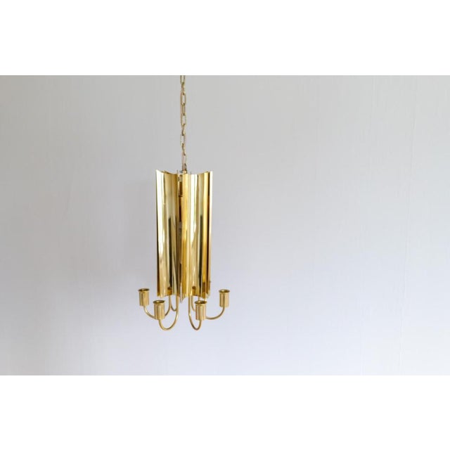 Reflex Pendant Light in Brass by Pierre Forssell for Skultuna, Sweden, 1960s For Sale - Image 9 of 18