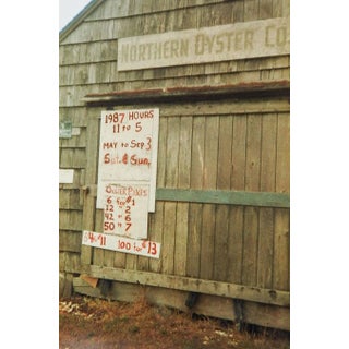 1987 Northern Oyster Co. Sign Photograph For Sale