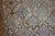 1890s Gray Star Medallion Folk Art Trellis-Lattice Antique American Hooked Rug For Sale In New York - Image 6 of 15